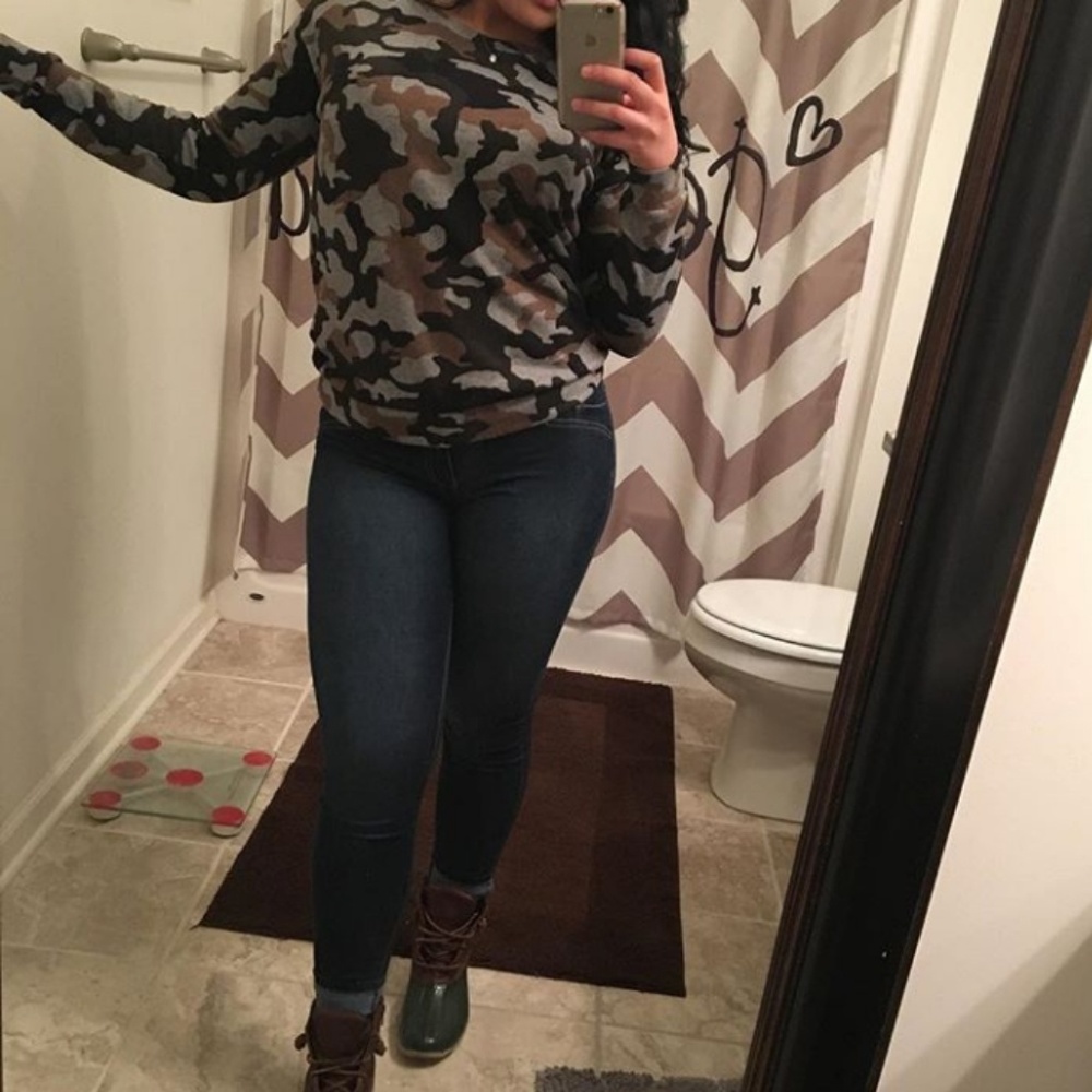 Camo sweater